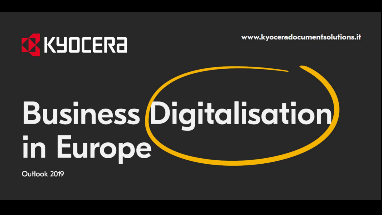 Secondo uno studio di Kyocera l'Italia è fra i paesi più digitalizzati d'Europa